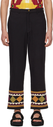 Womens Harago Relaxed Trousers In Black Multi