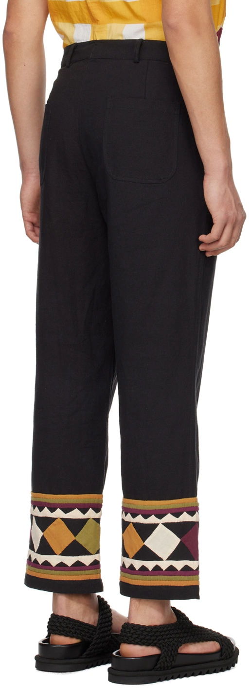 Womens Harago Relaxed Trousers In Black Multi