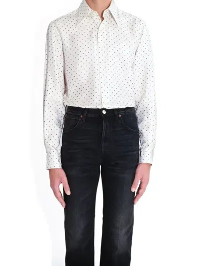 Mens Husbands Long Sleeve Casual In White