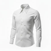 Mens Husbands Long Sleeve Casual In White