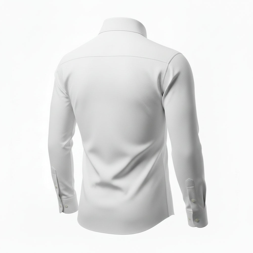 Mens Husbands Long Sleeve Casual In White