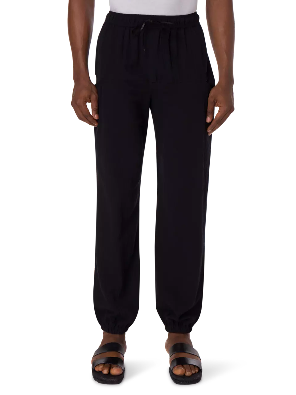 Mens Caravana Casual Trousers In Black