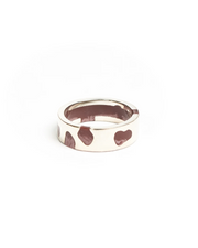 Mens Ellie Mercer Rings In Brown Silver