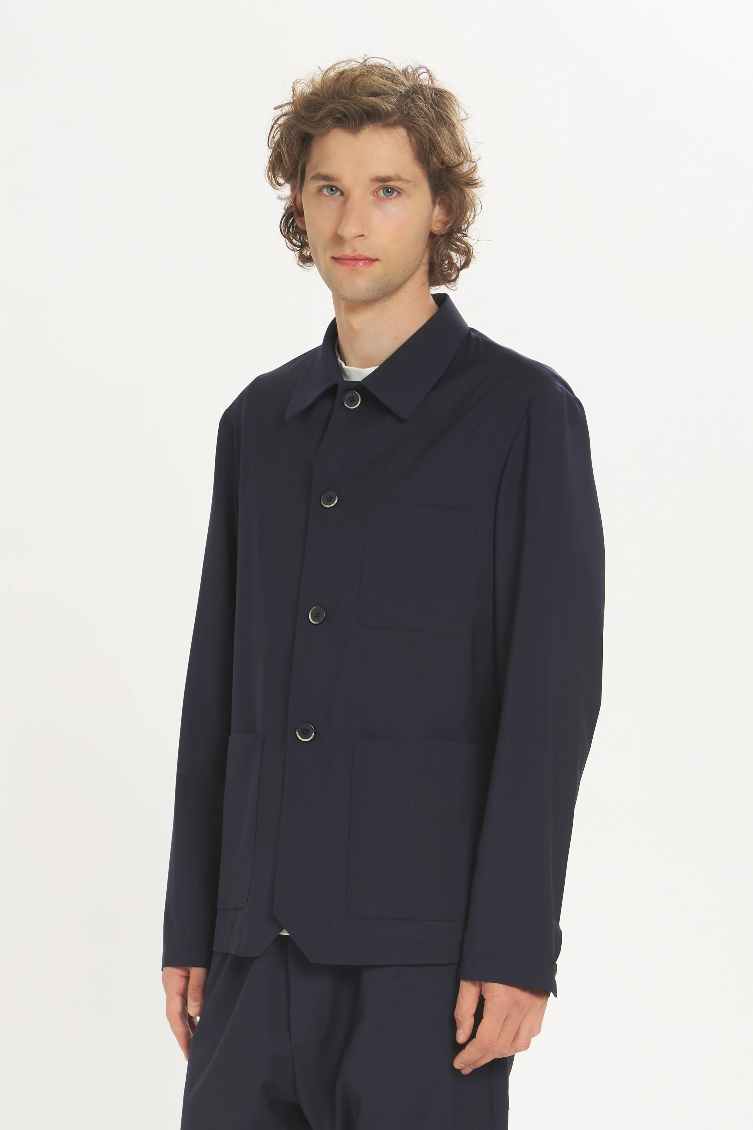 Mens Barena Venezia Casual Suit Jackets In Navy Black