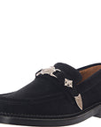 Toga Virilis Mens Aj826 - Black Suede Loafer in Black