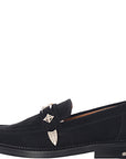 Toga Virilis Mens Aj826 - Black Suede Loafer in Black