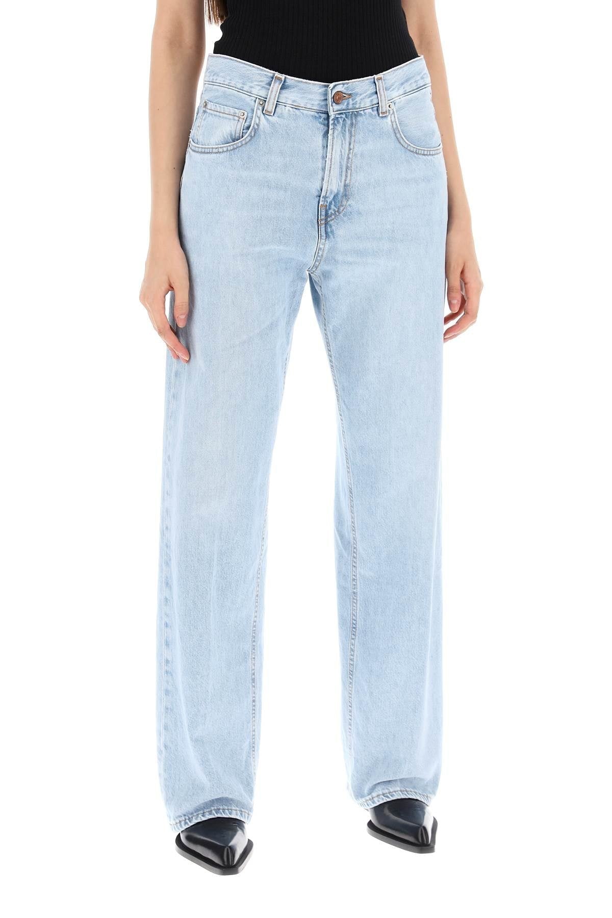 Womens Haikure Straight Jeans In Light Blue