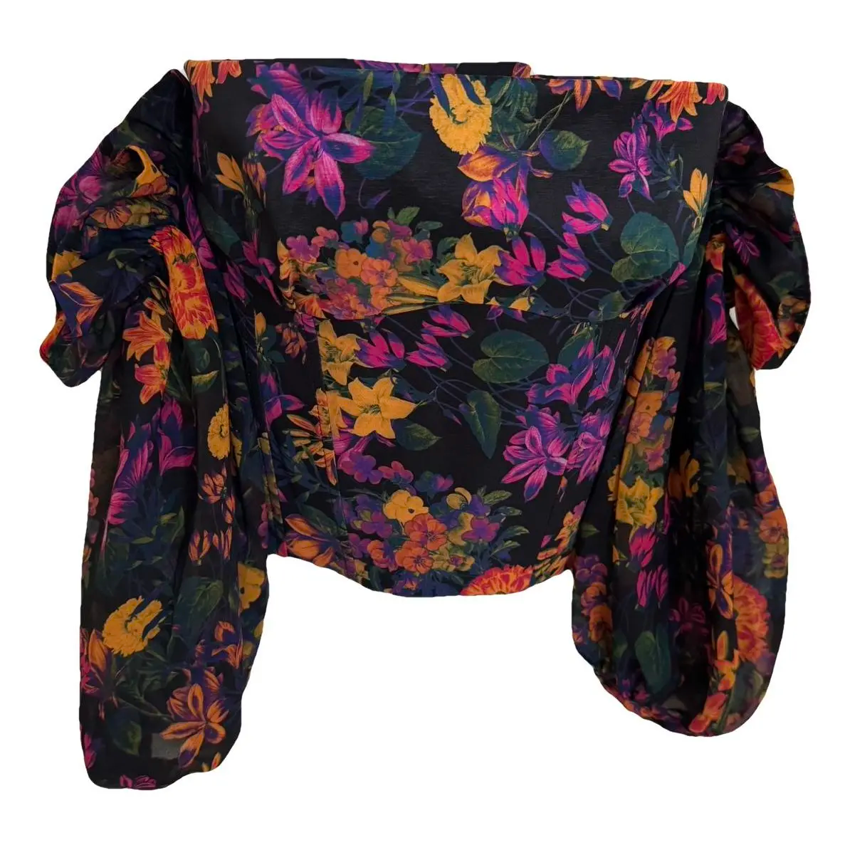 Womens Kika Vargas Blouse In Black Orange