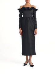 Womens Kika Vargas Occasion Dress In Black