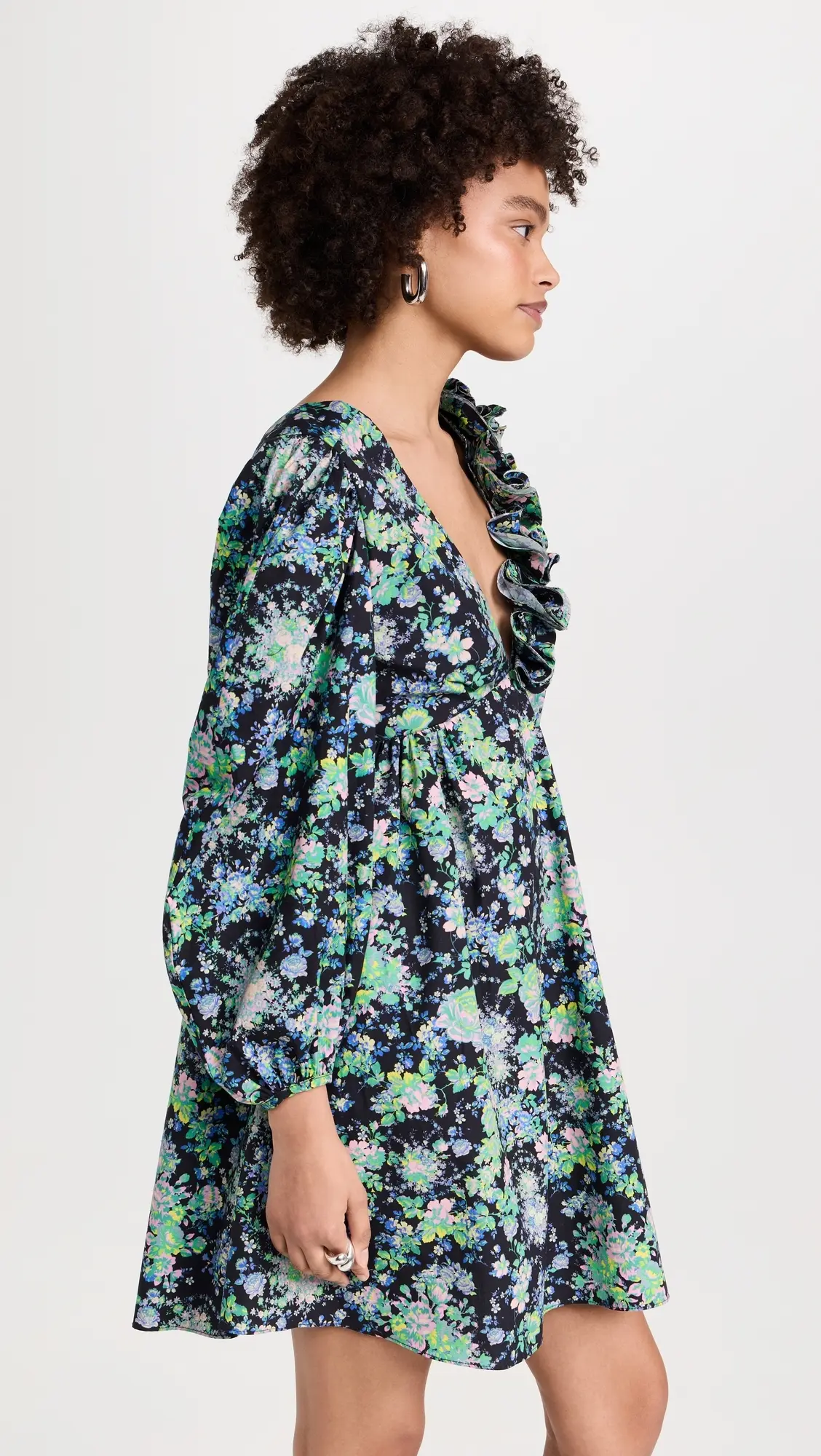 Womens Kika Vargas Short Day Dresses In Black Multi