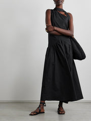Womens Kika Vargas Long Day Dresses In Black