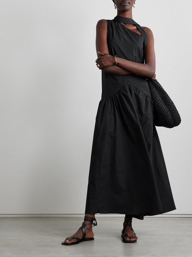 Womens Kika Vargas Long Day Dresses In Black
