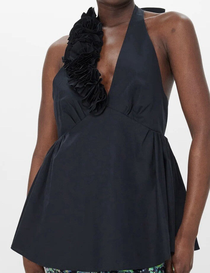 Womens Kika Vargas Day Tops In Black