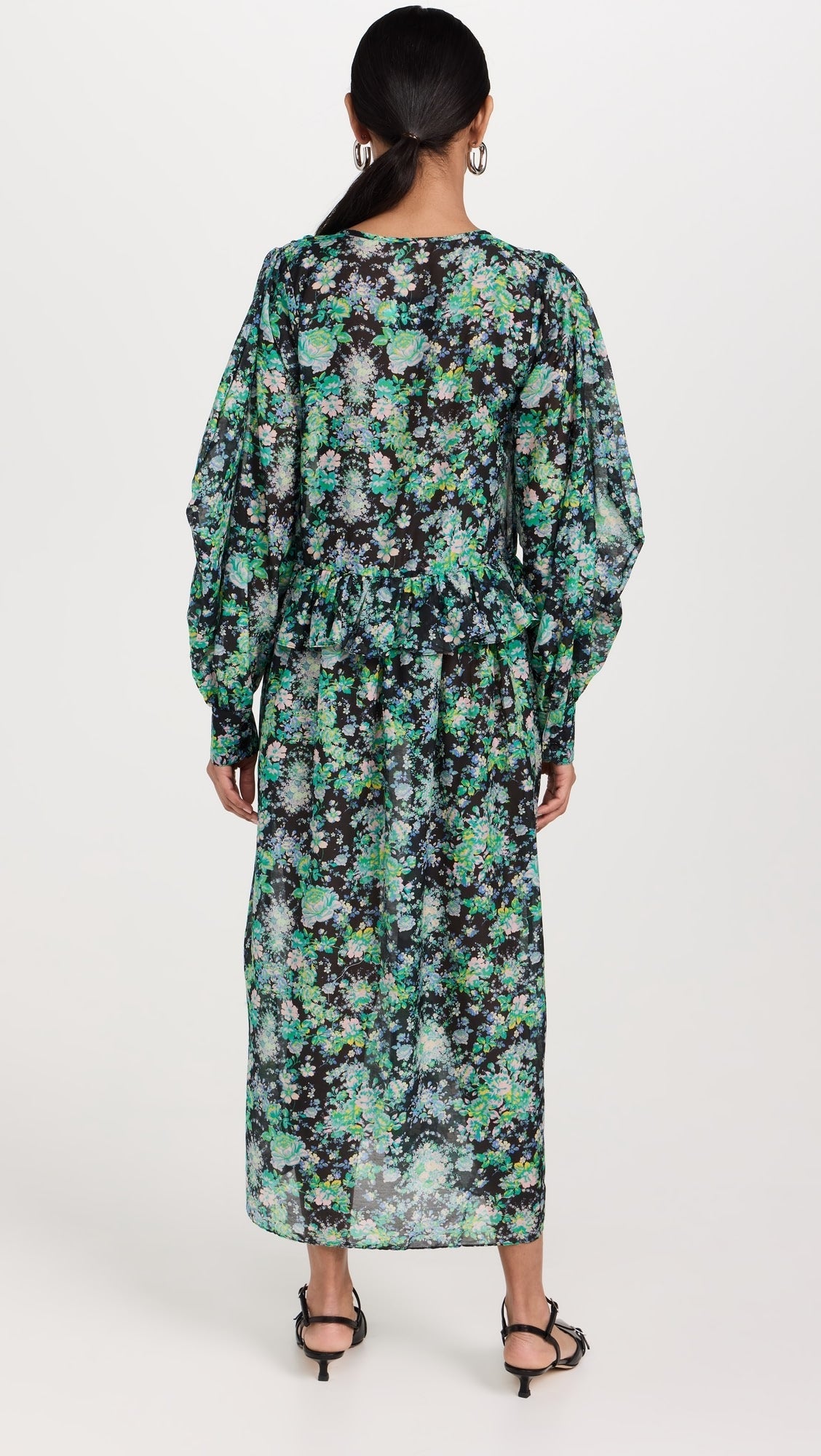 Womens Kika Vargas Occasion Dress In Black Green