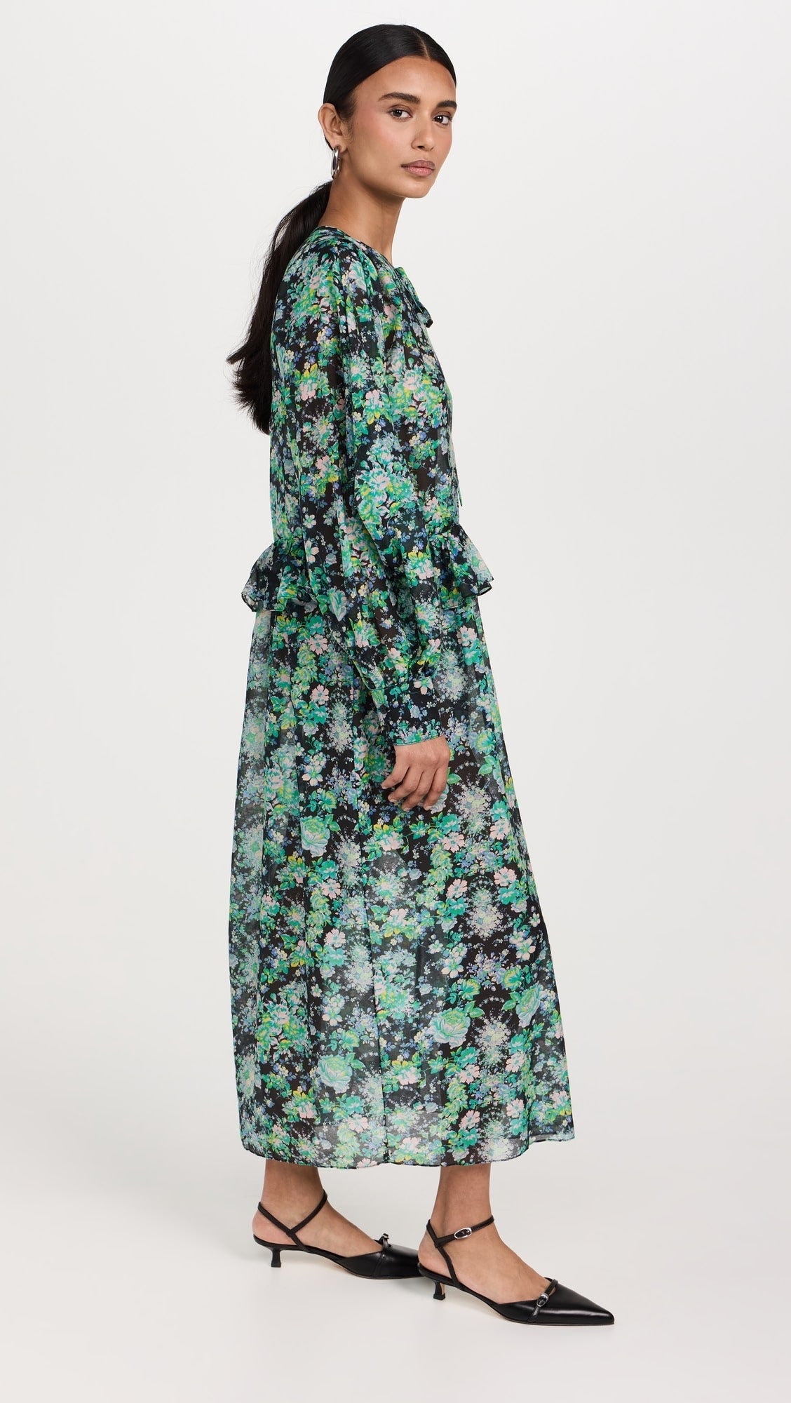 Womens Kika Vargas Occasion Dress In Black Green