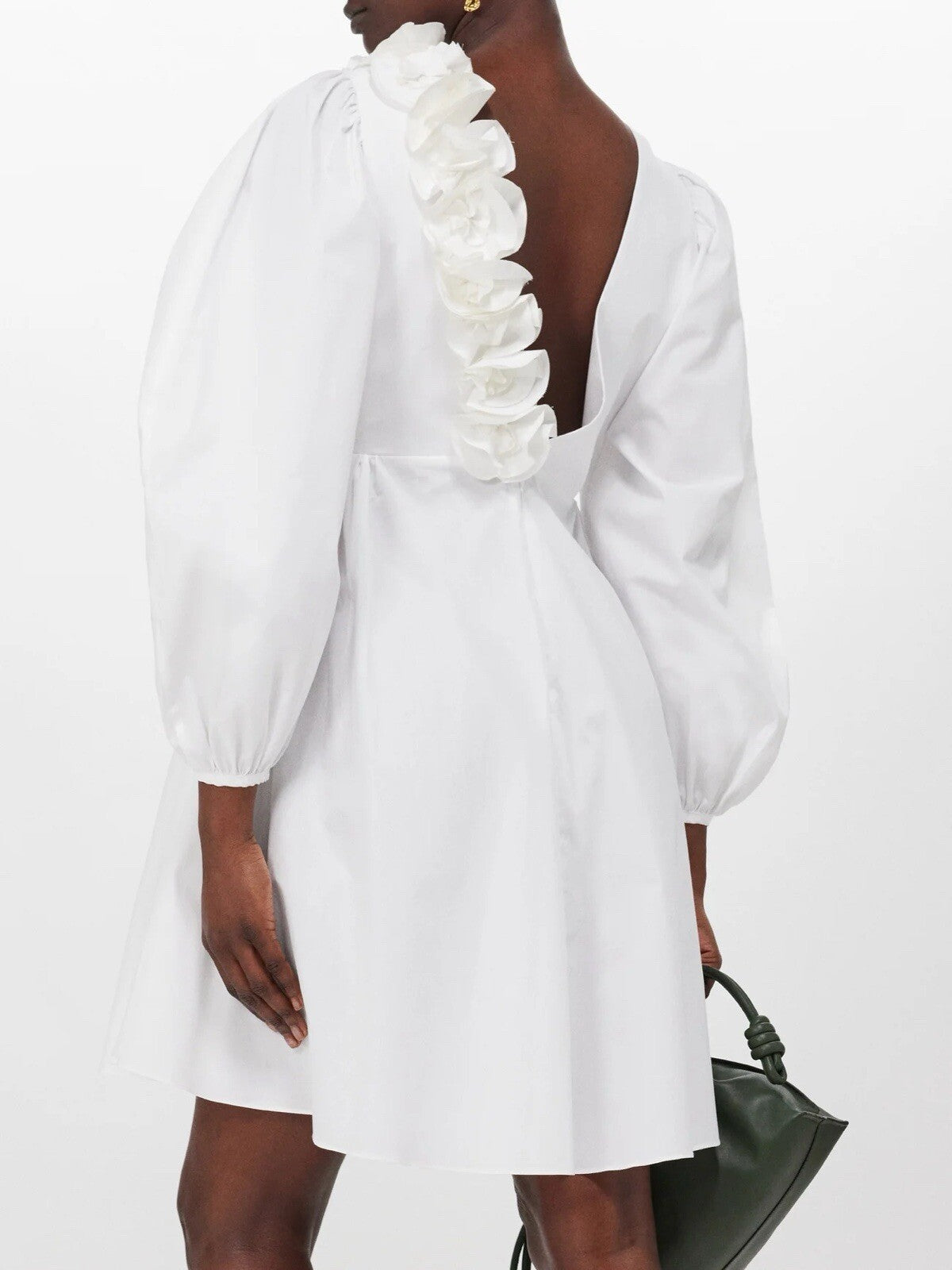 Womens Kika Vargas Short Day Dresses In White