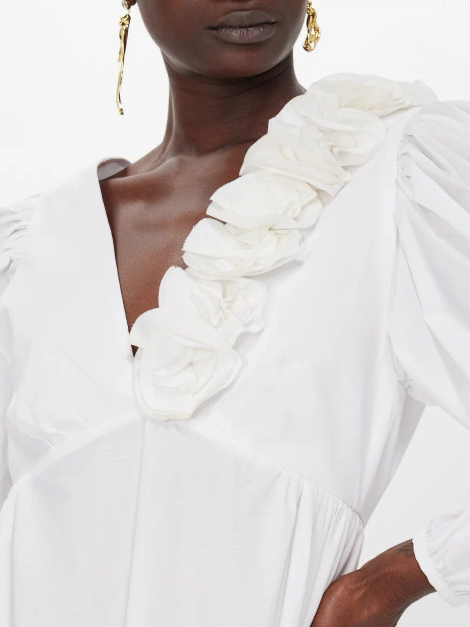 Womens Kika Vargas Short Day Dresses In White