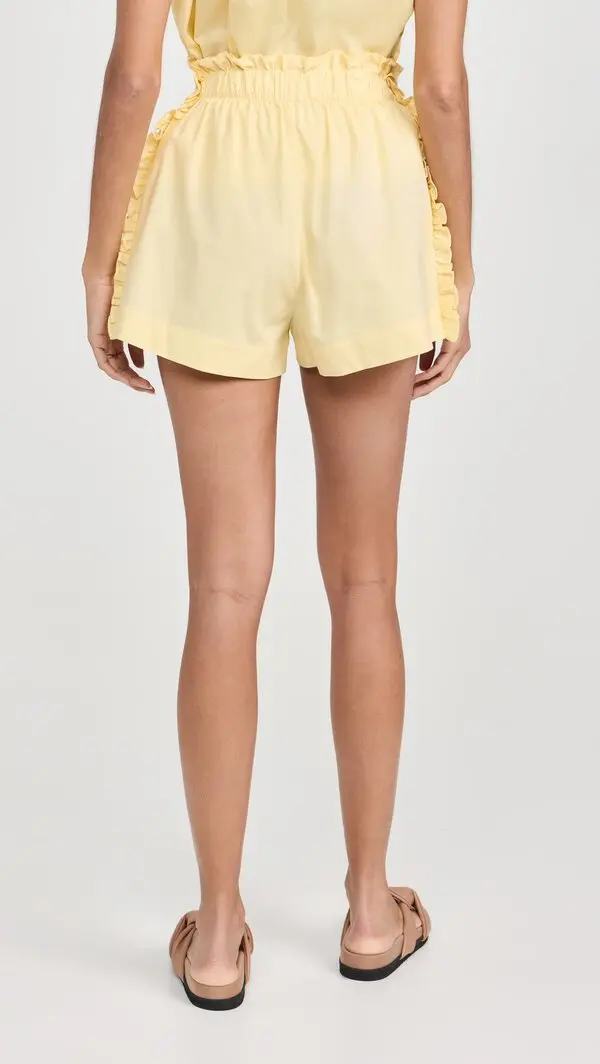 Womens Kika Vargas Shorts In Light Yellow