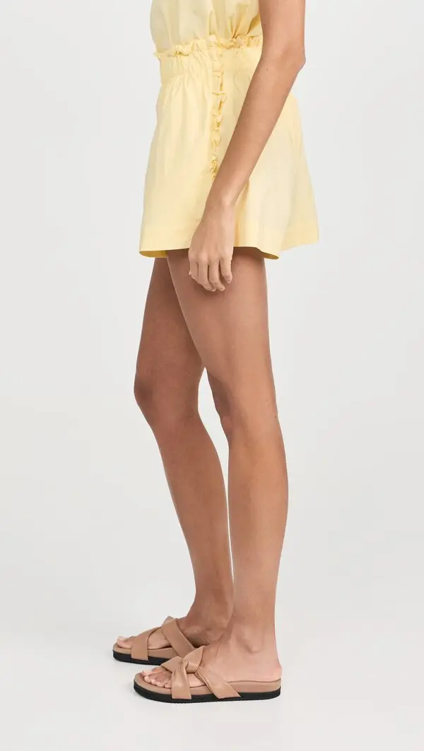 Womens Kika Vargas Shorts In Light Yellow