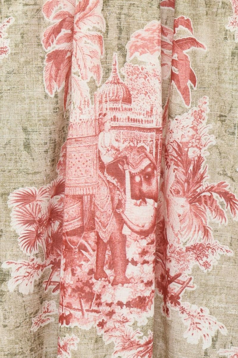Womens DAscoli Long Kaftan In Pink Multi