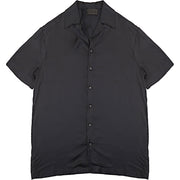 Delos Mens Otto Shirt Silk Satin in Black