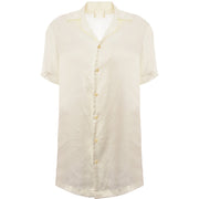 Delos Mens Otto Shirt Silk Satin in White