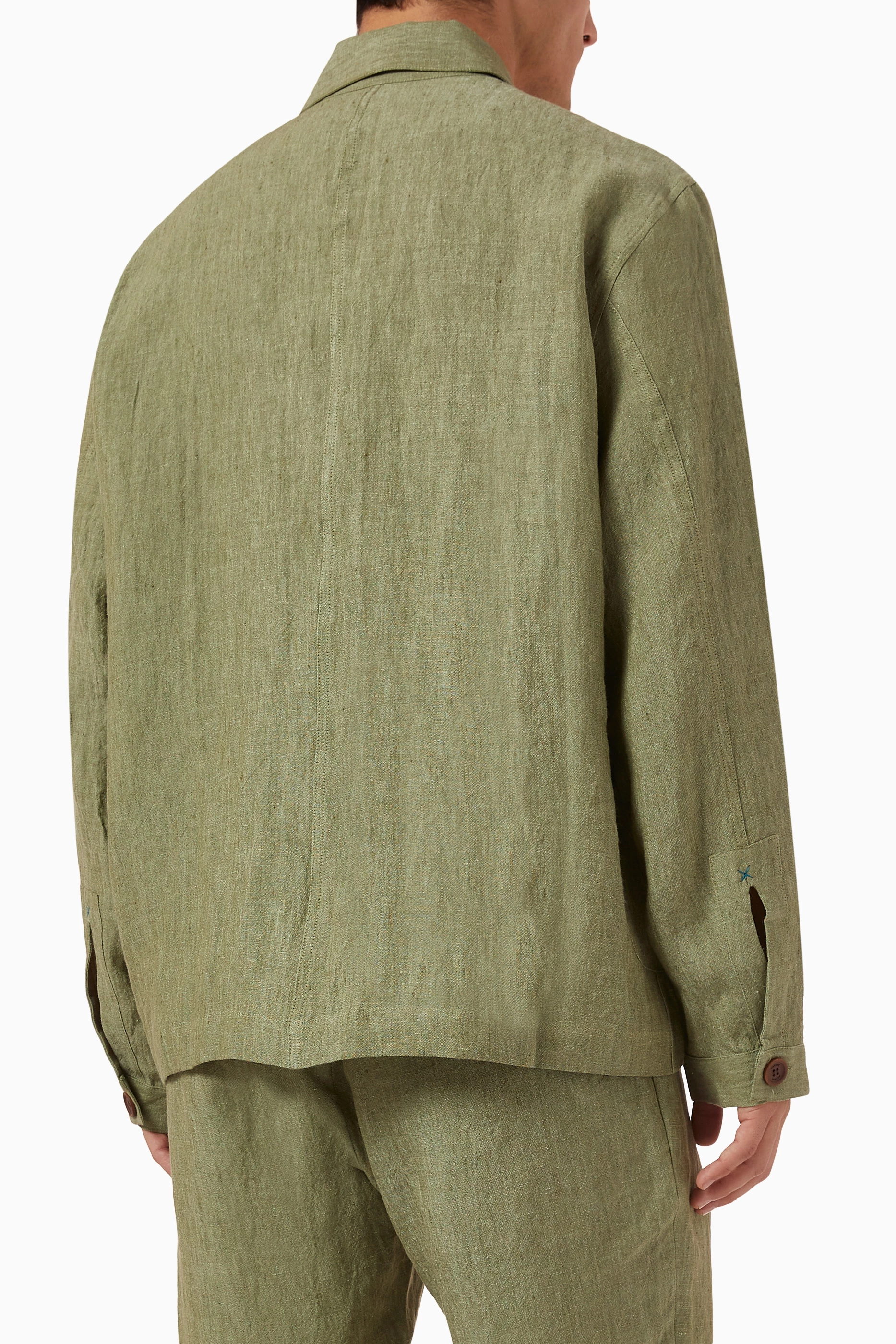 Mens Marane Overshirts In Green