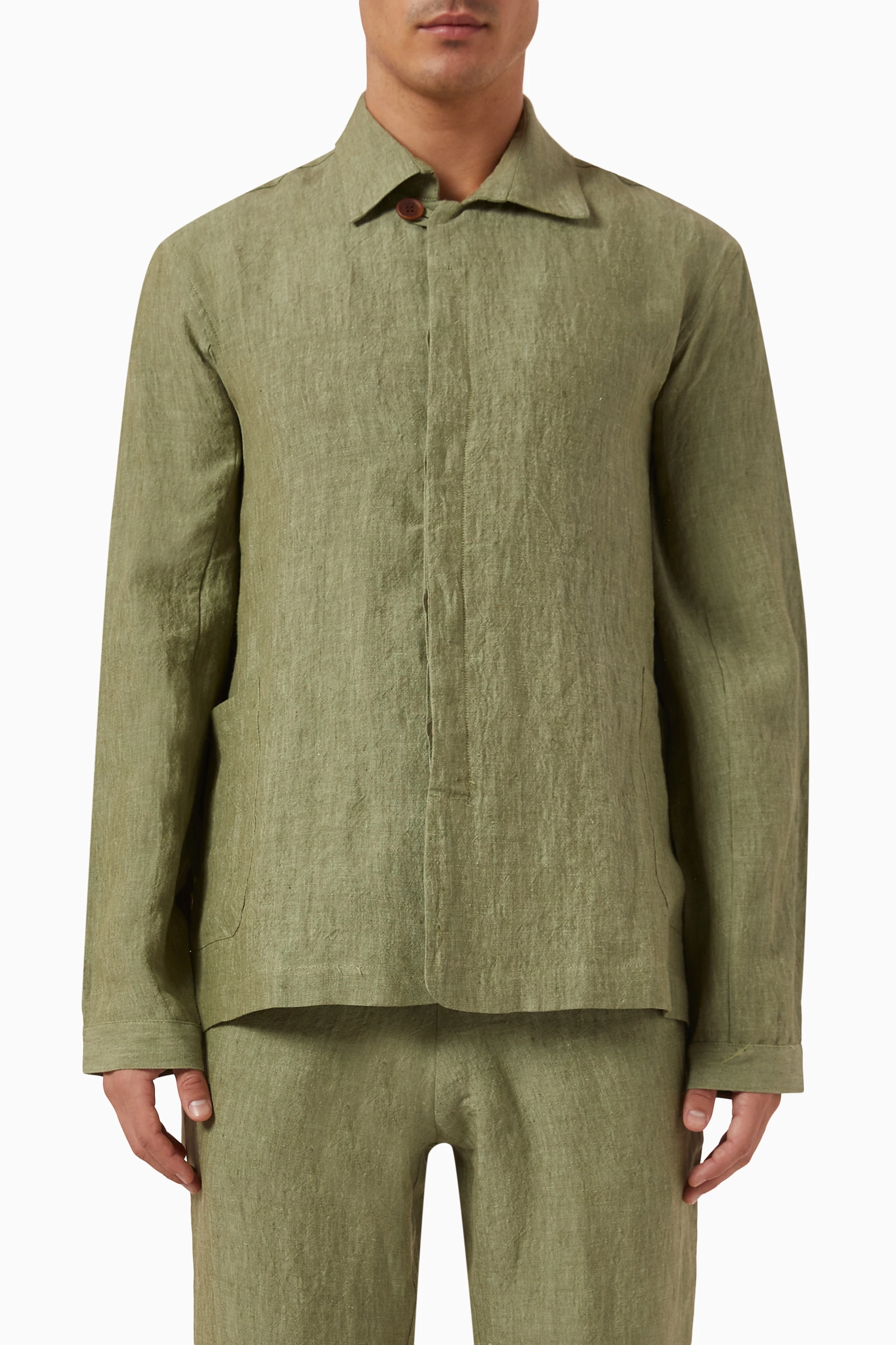Mens Marane Overshirts In Green