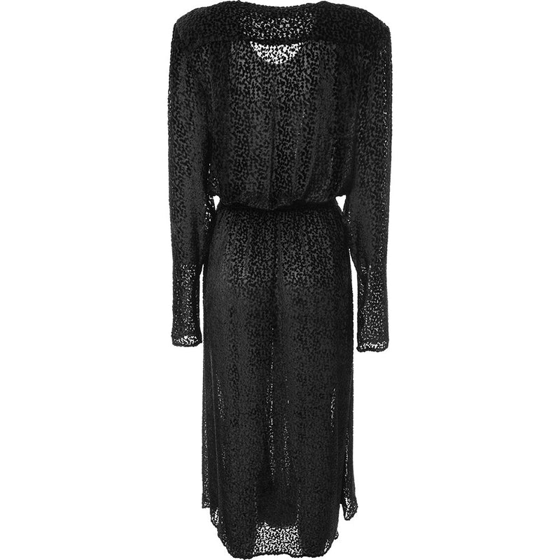 RAEY Womens Devore Day Dress in Black