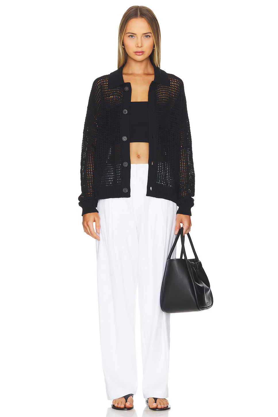 Women's Frame Denim Cardigans In Black