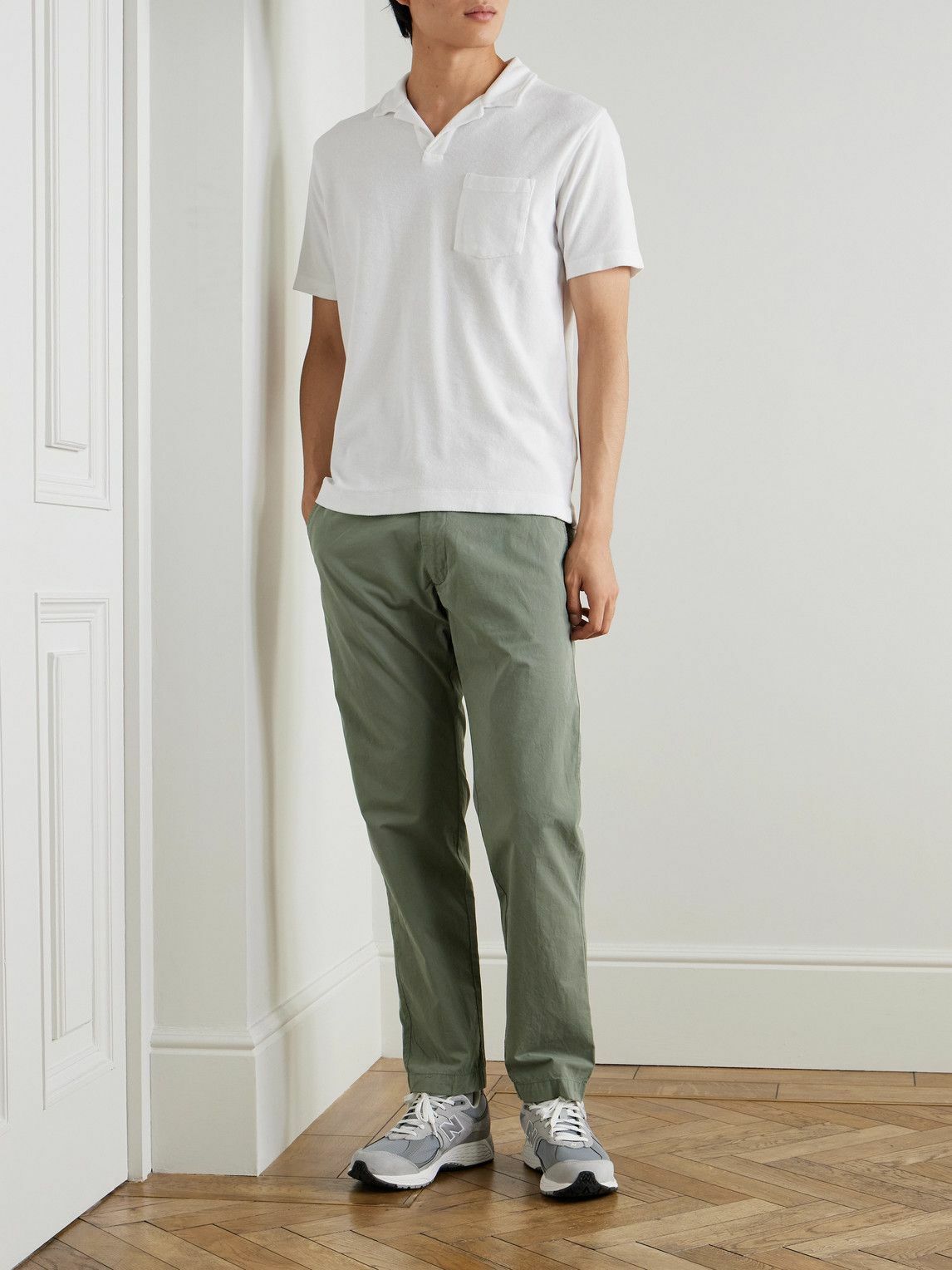 Mens Hartford Casual Trousers In Green