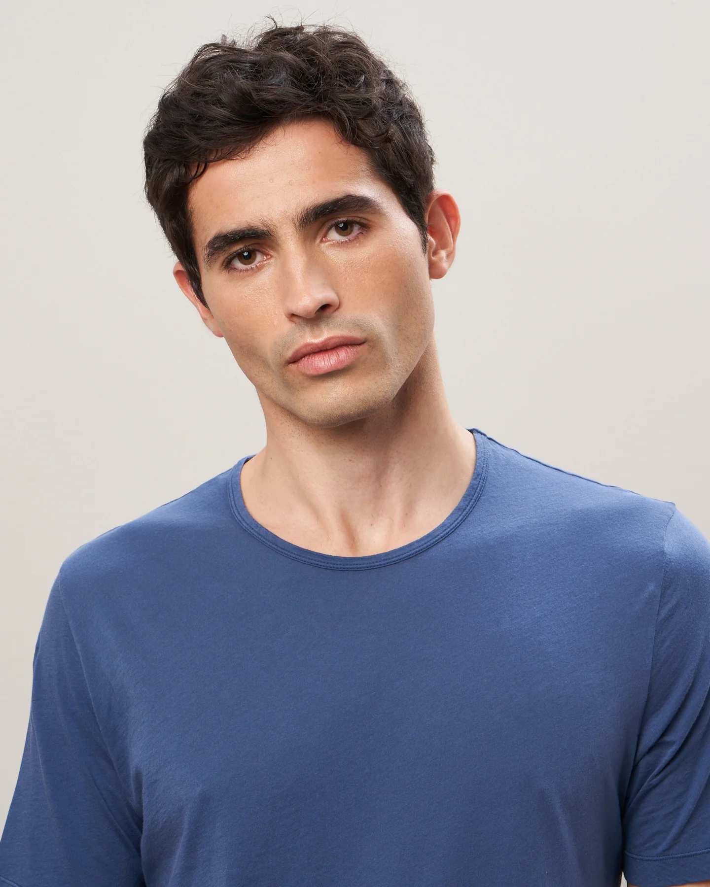Mens Hartford Plain T Shirt In Blue