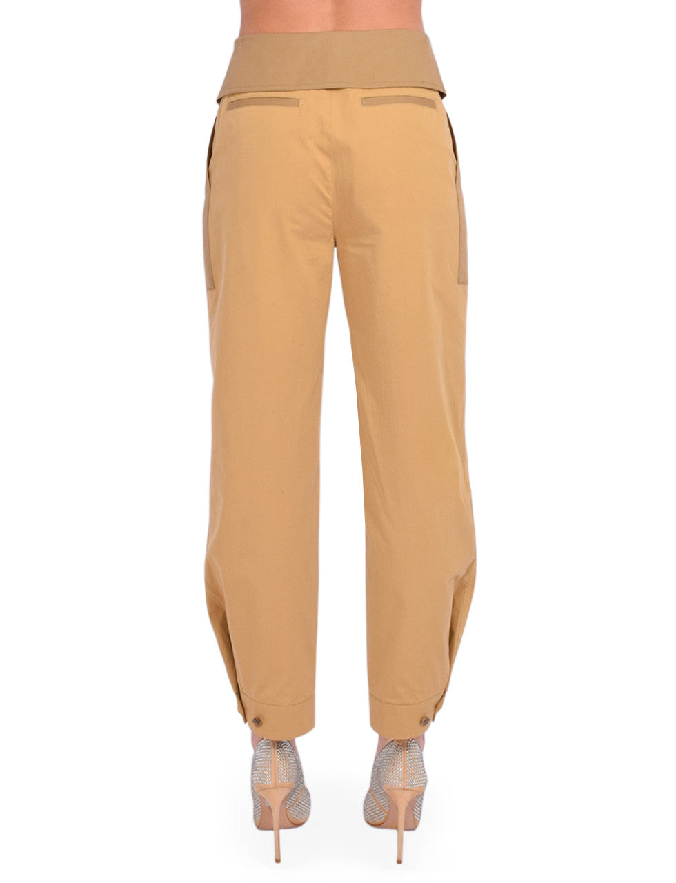 Womens Frame Denim Relaxed Trousers In Tan Multi