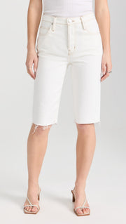 Womens Frame Denim Denim Shorts In White