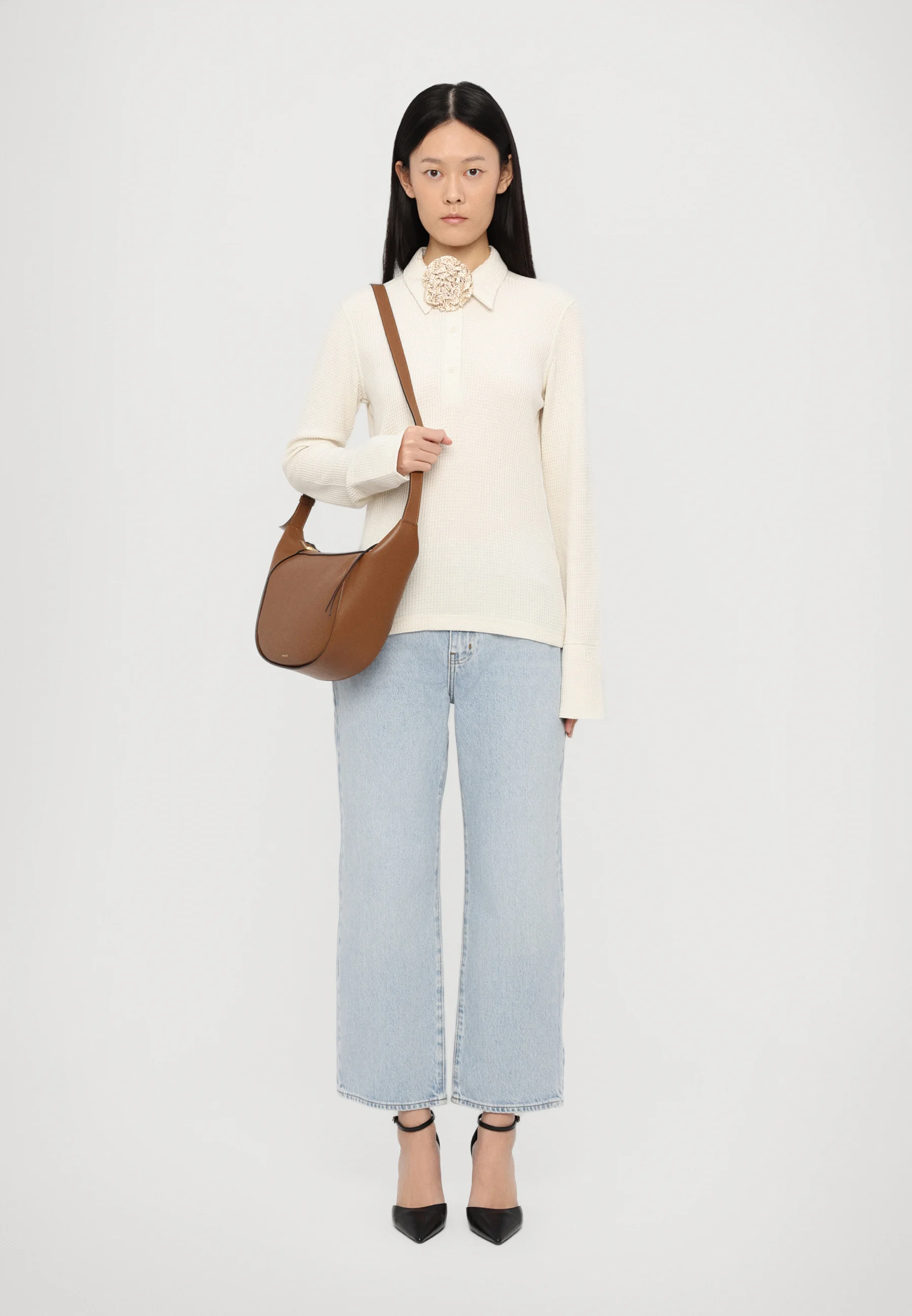 Womens Frame Denim Straight Jeans In Blue