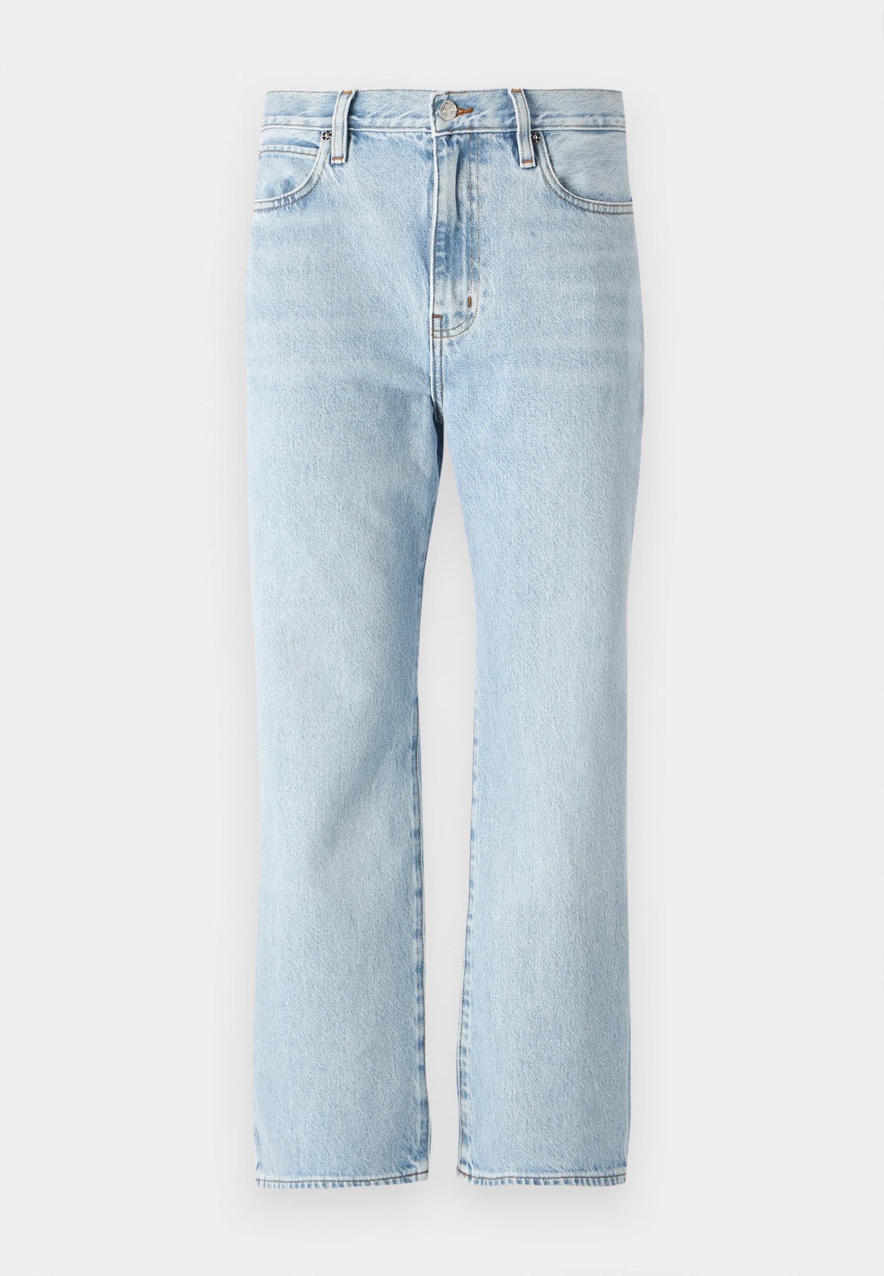 Womens Frame Denim Straight Jeans In Blue