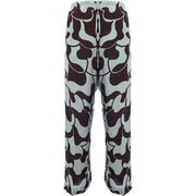 Dries Van Noten Womens Puvis Graphic Print Lightweight Crepe Straight Leg Casual Trousers In Multicoloured