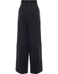 RAEY Womens Seamed Soft Tailored Trousers in Black