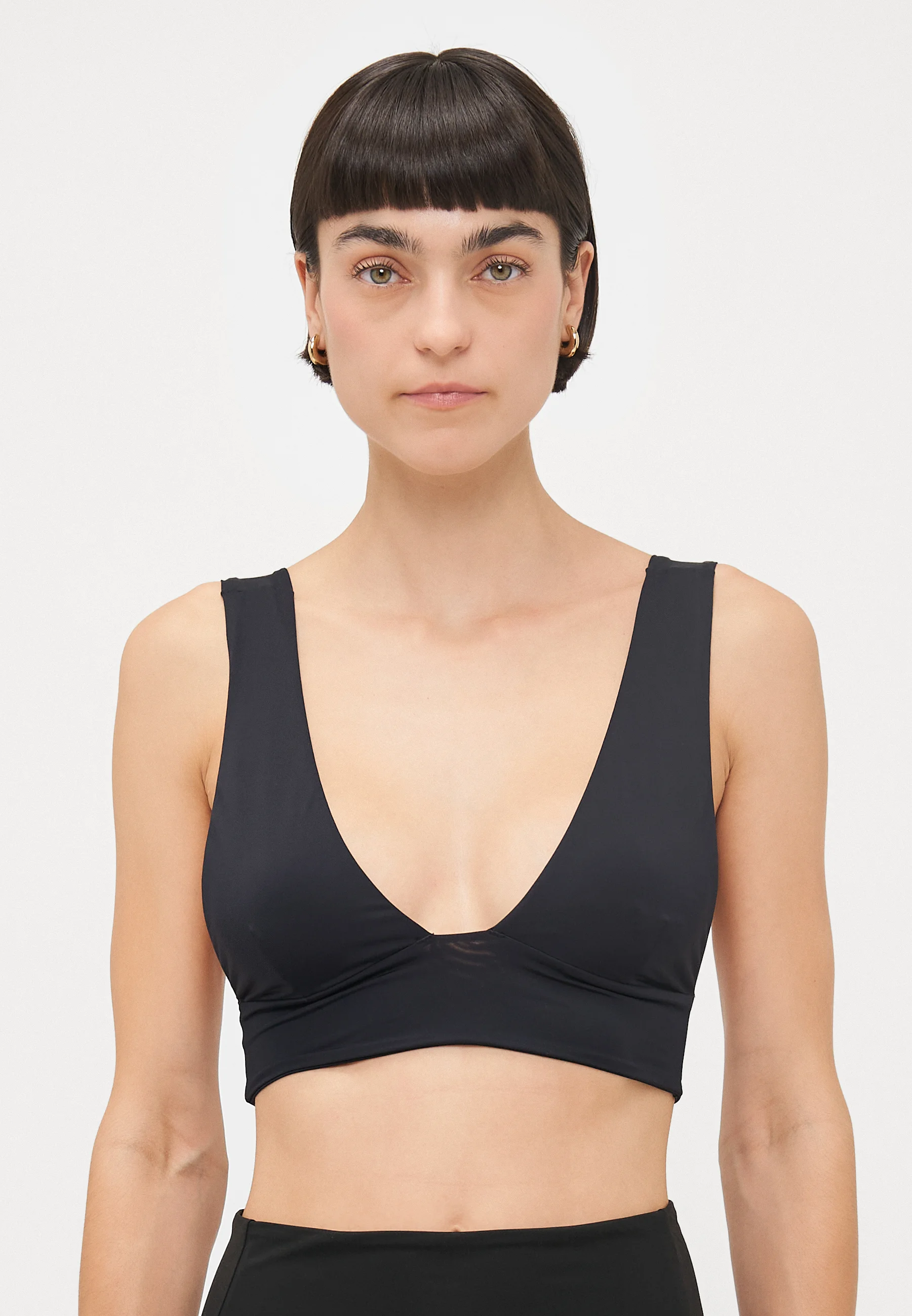 Womens Haight Fashion Bikini Top In Black