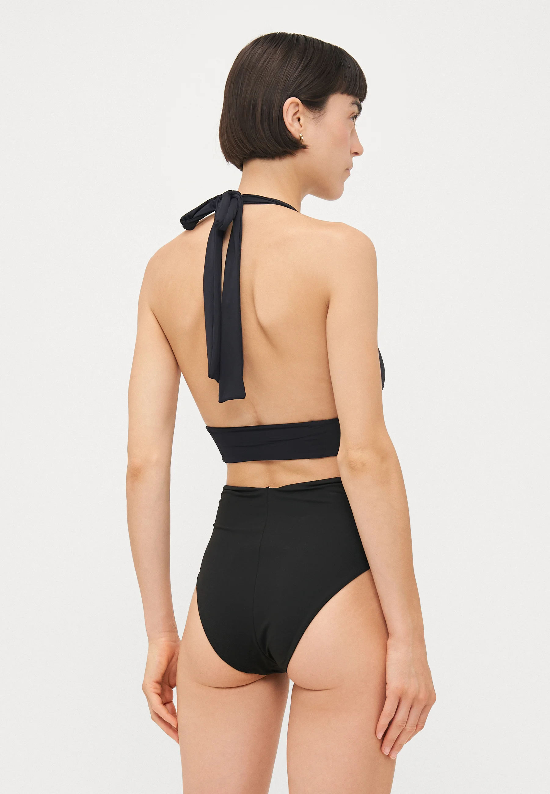 Womens Haight Fashion Bikini Top In Black