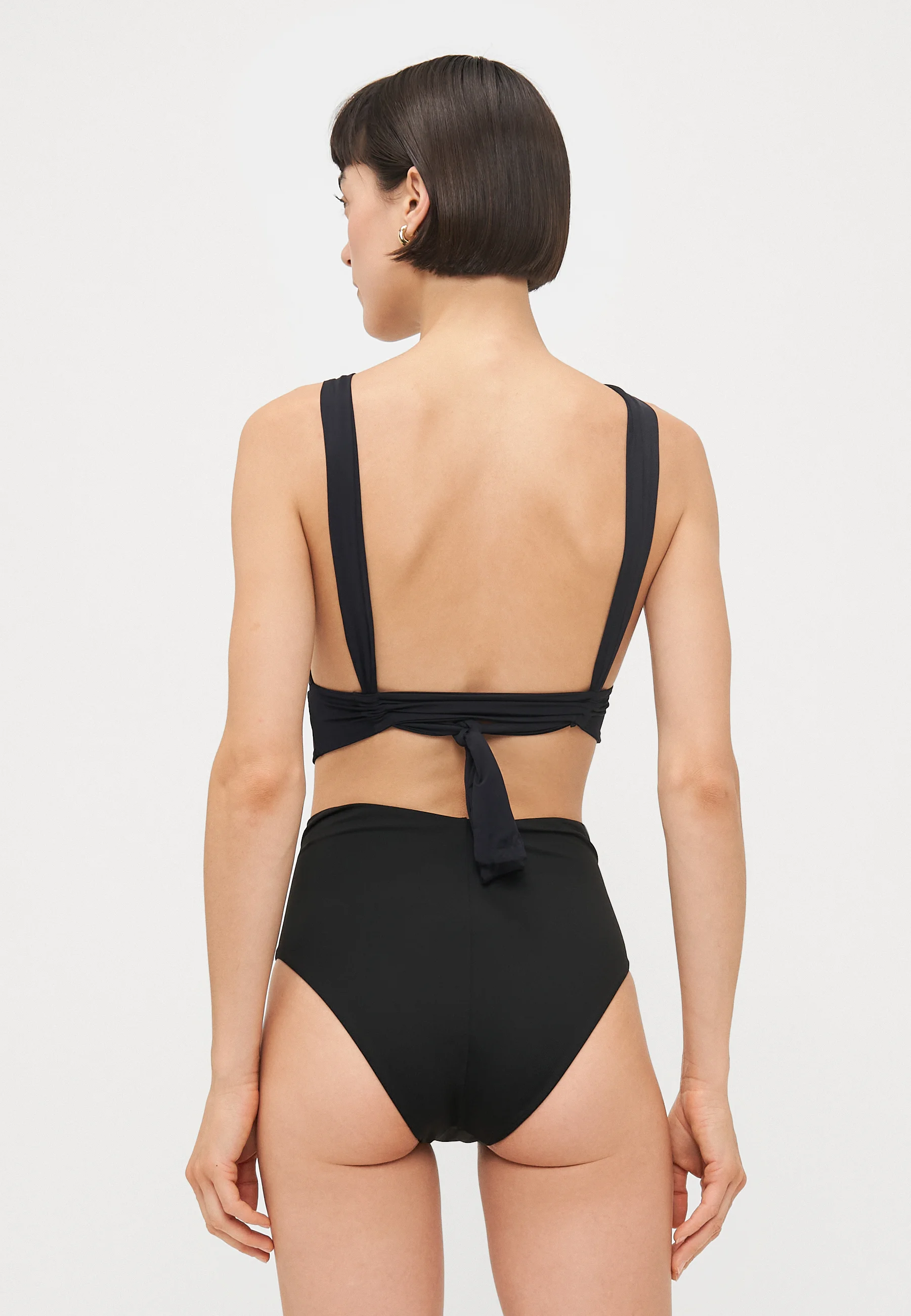 Womens Haight Fashion Bikini Top In Black