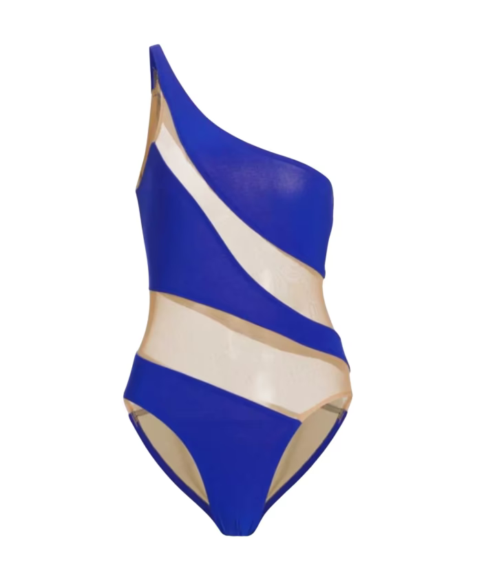 Womens Norma Kamali Fashion Swimsuit In Electric Blue