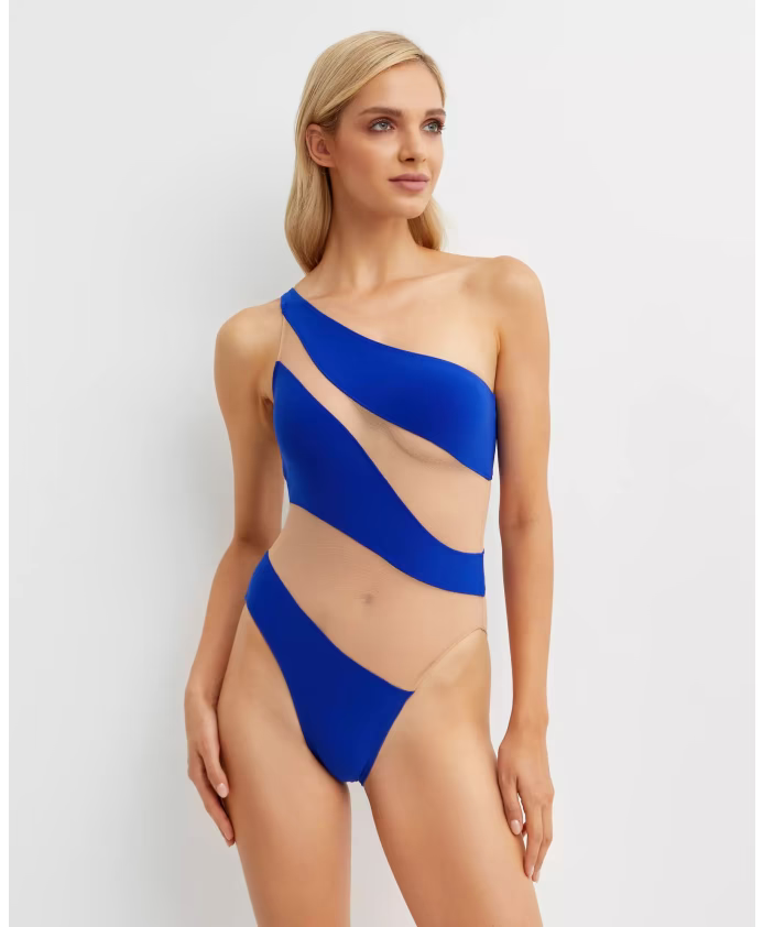 Womens Norma Kamali Fashion Swimsuit In Electric Blue