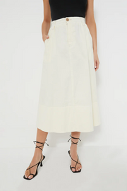 Womens Sea Midi Skirts In Cream