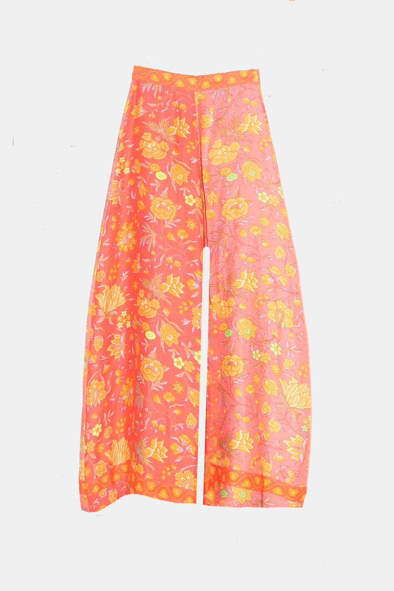 Womens Boteh Beach Trousers In Orange
