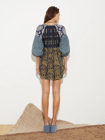 Womens Boteh Short Day Dress