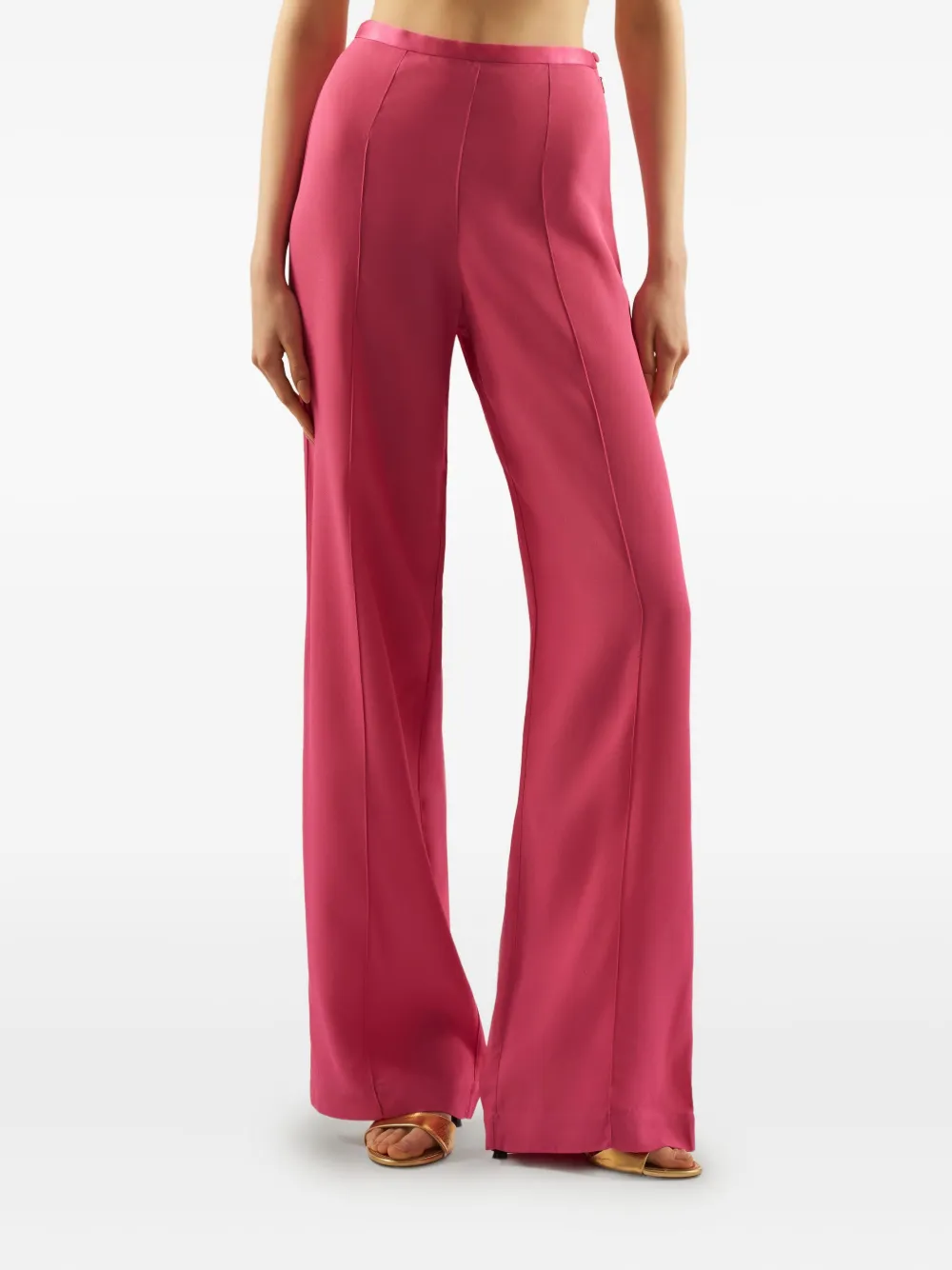 Womens Taller Marmo Wide Leg Trousers In Light Pink