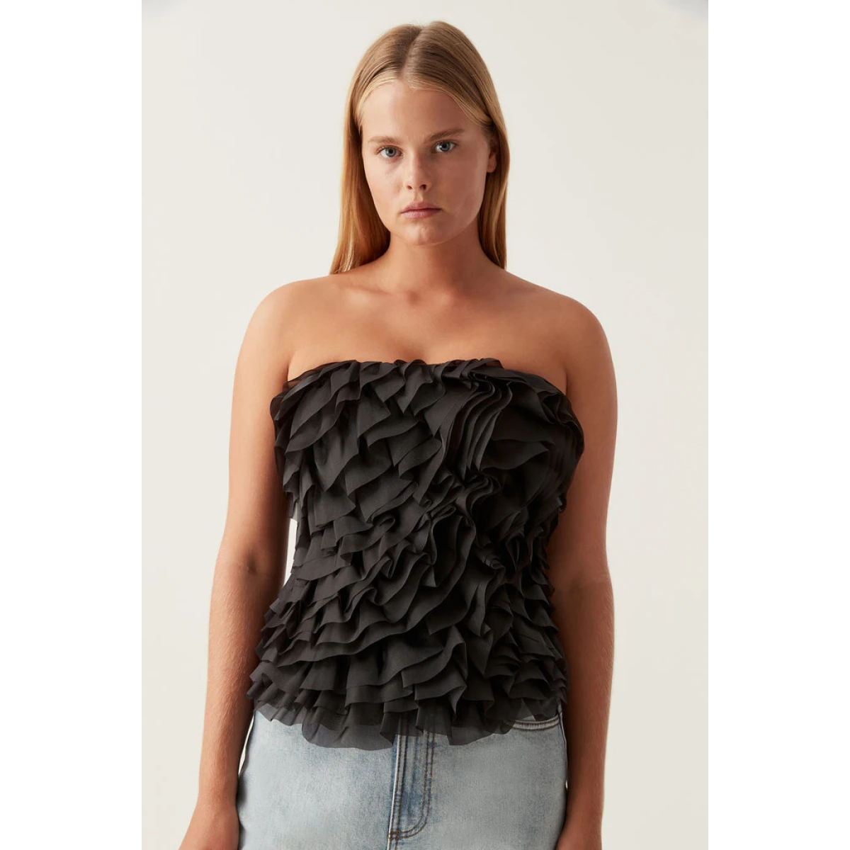 Womens Aje Evening Tops In Black