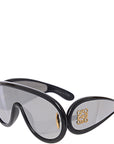 Loewe Eyewear Womens Paula'S Ibiza Mask Sunglasses in Black