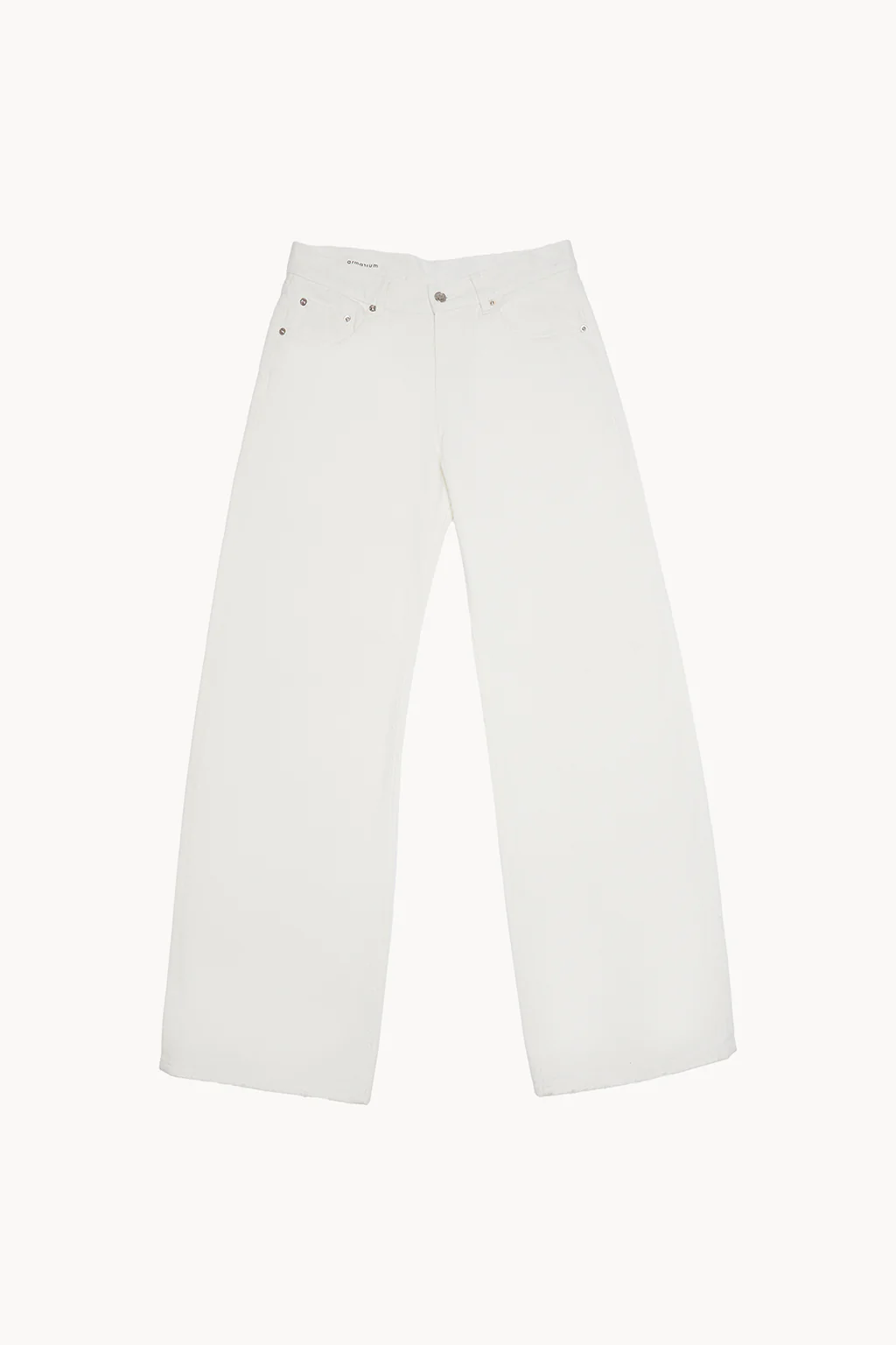Womens Armarium Wide Leg Jeans In White